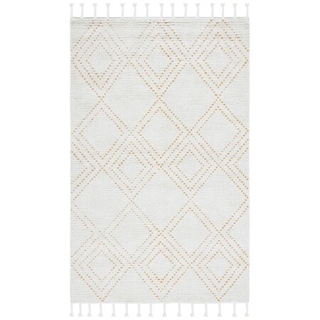 Safavieh 8 x 10 ft. Casablanca Hand Loomed Rectangle Area Rug Ivory & Gold CSB676D-8